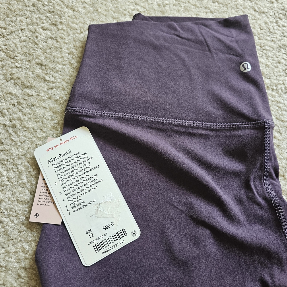 lululemon Size 12 Purple Leggings